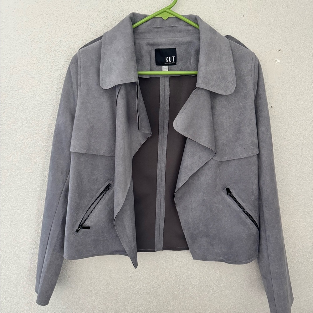 Gray Suede Jacket SIZE XS